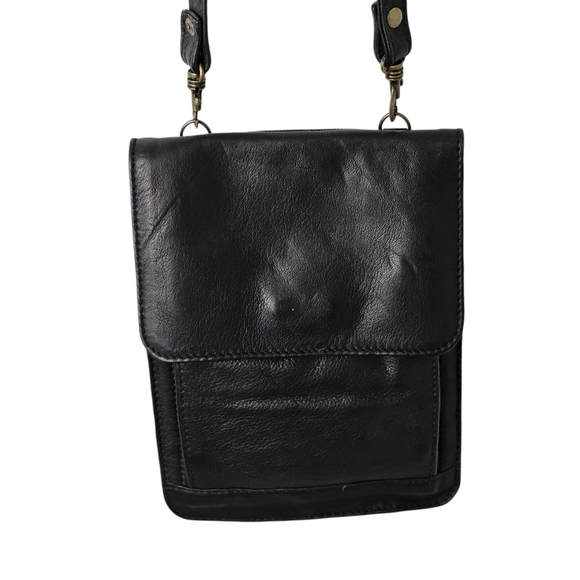 Derek Alexander Handbags - Derek Alexander Black Leather Top Open Small Bag